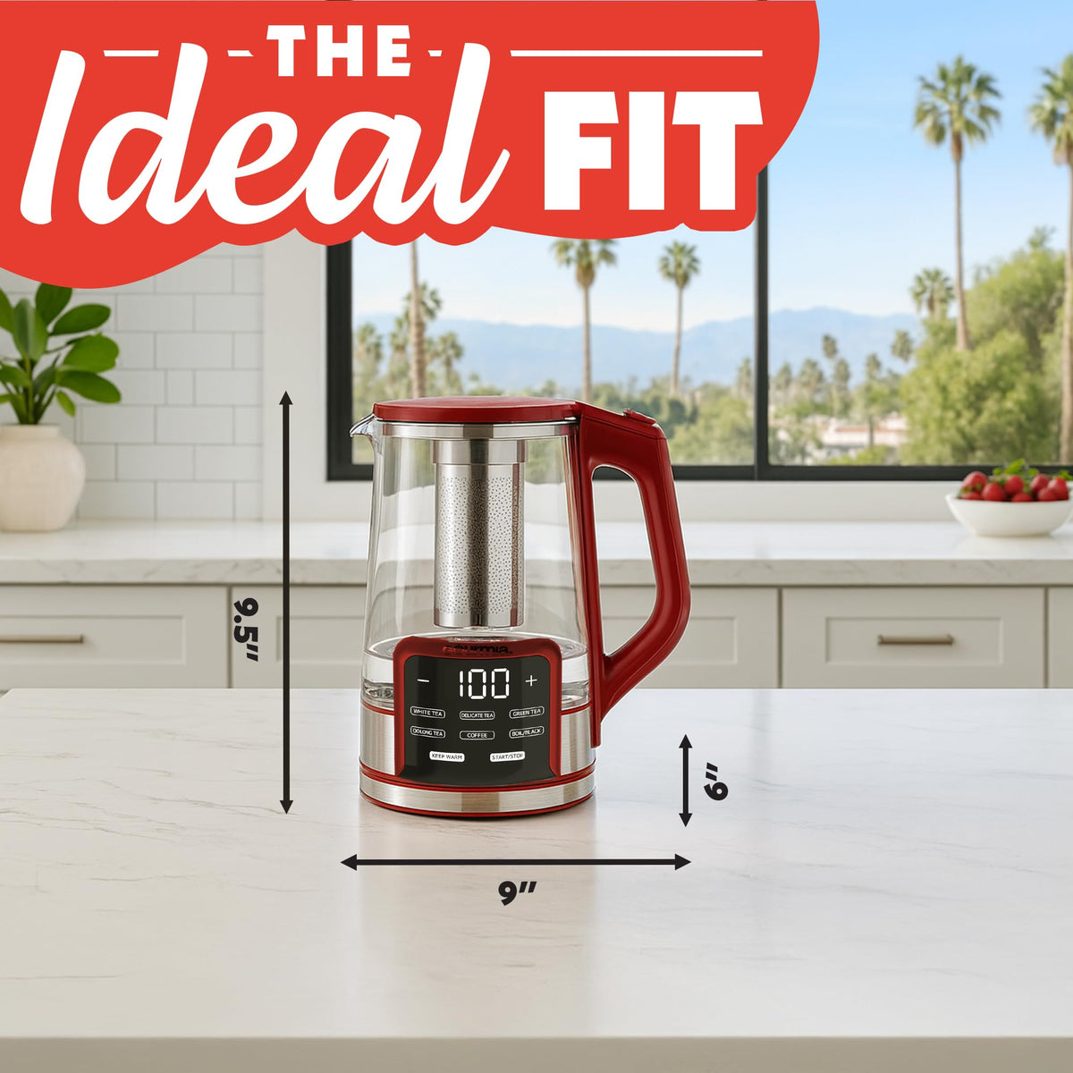 Gourmia easy-clean interior and removable infuser simplify maintenance