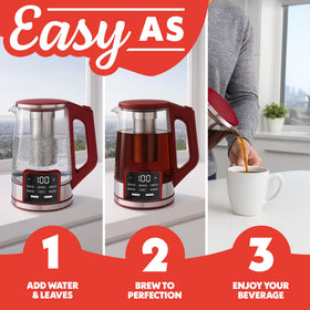 Gourmia six presets tailor tea and coffee heat for consistent results