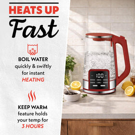 Gourmia detachable infuser for flexible tea and coffee preparation