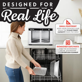 Gourmia fits 13-inch pizza for convenient home meals