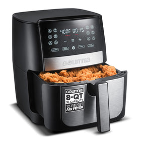 Gourmia GAF826 8qt basket for family meals with even cooking.
