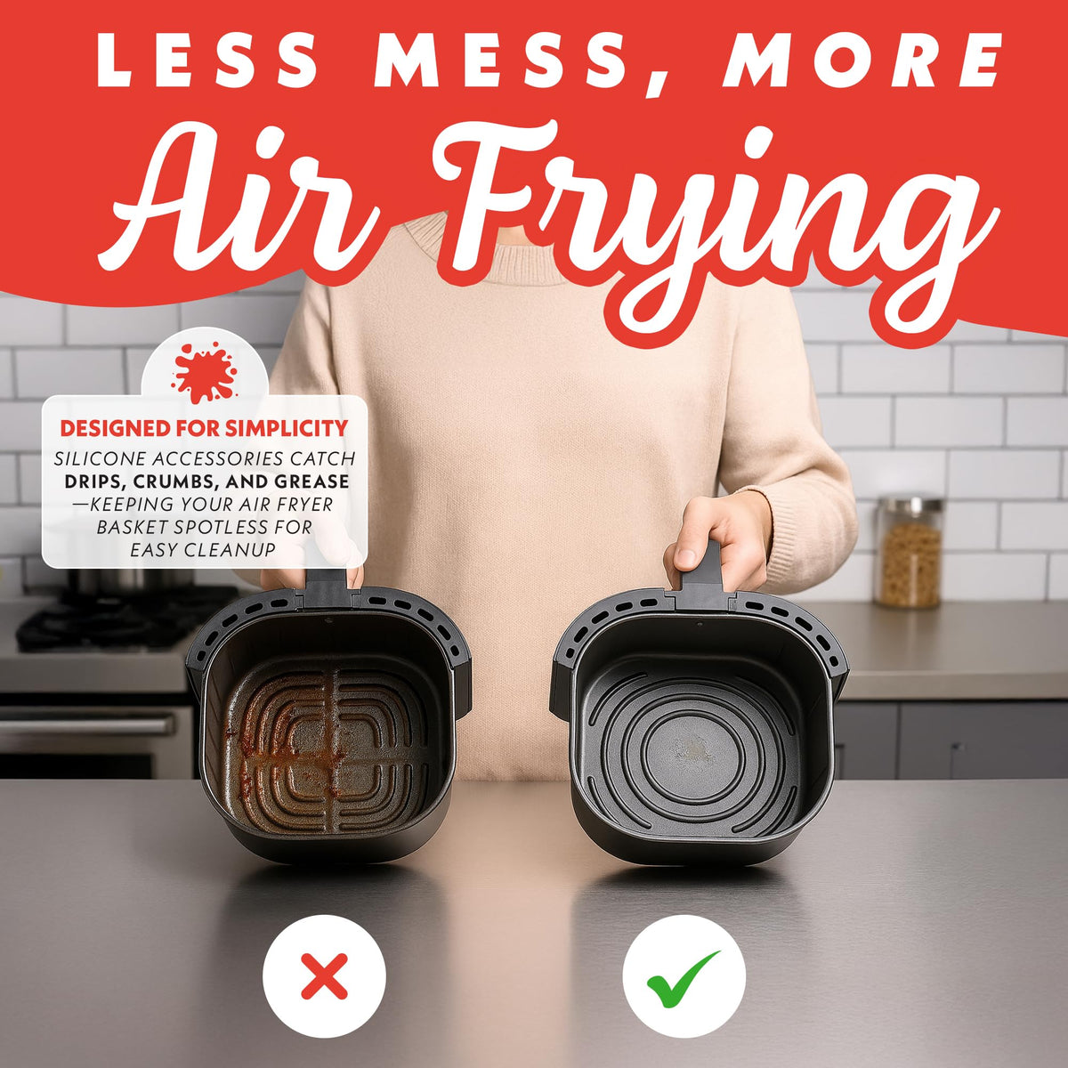 Gourmia heat-resistant silicone up to 445°F