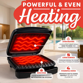 Gourmia indoor grill and panini maker compact countertop unit fits apartments and dorms