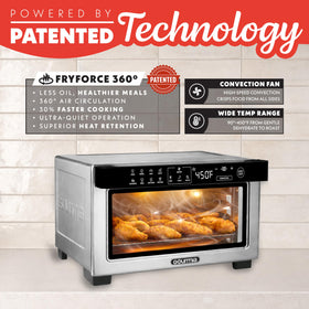 Gourmia toaster oven 4-slice capacity suitable for family breakfasts