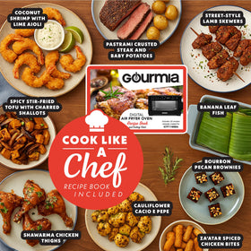 Gourmia keep-warm feature ready for late-night snacks.