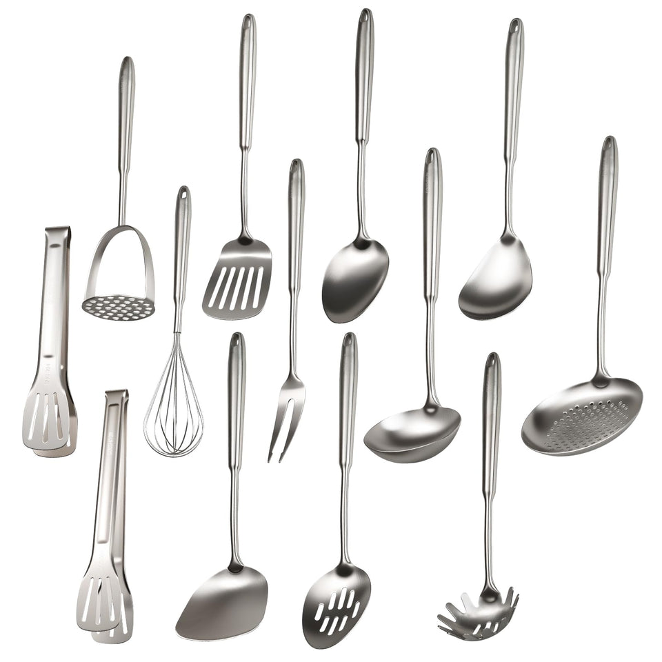 GOUSHIYUN solid turner for durable flipping and precise browning in daily cooking.