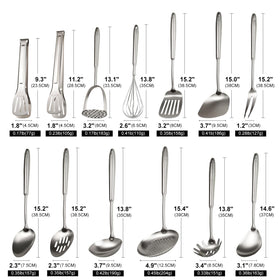 GOUSHIYUN soup ladle with comfortable grip for serving hot soups safely.