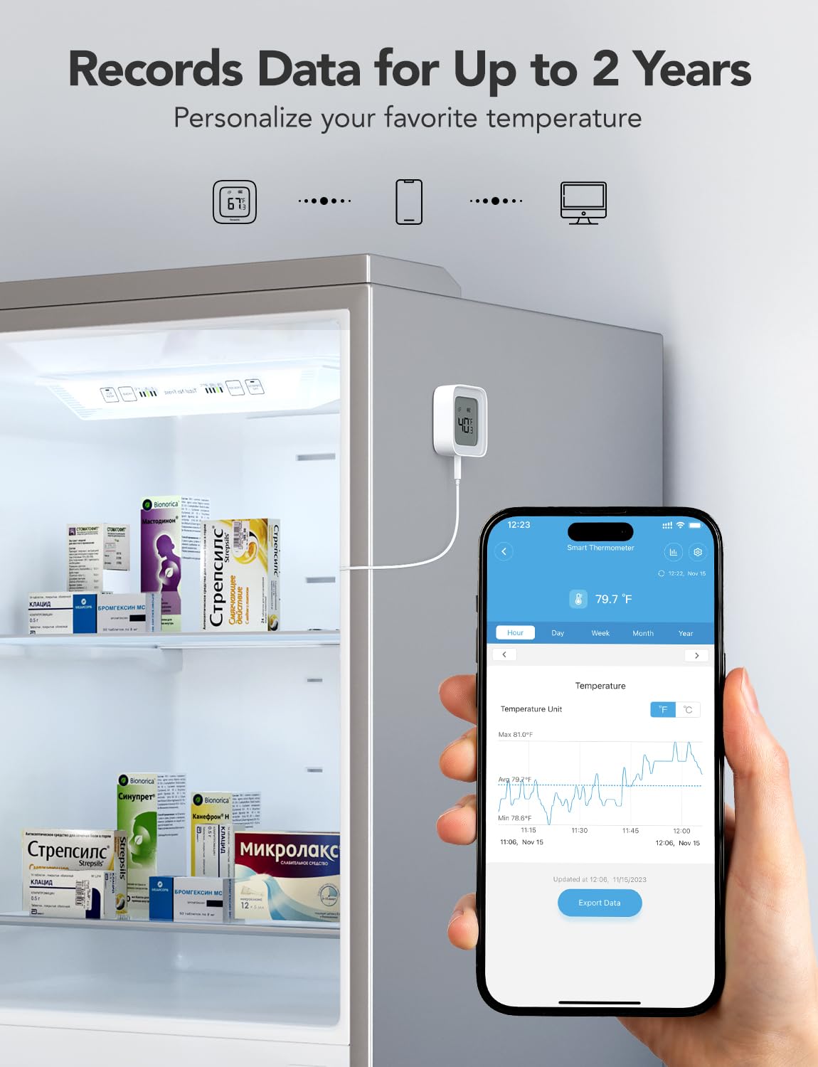 GoveeLife anti-false alarm reduces nuisance alerts during door openings.