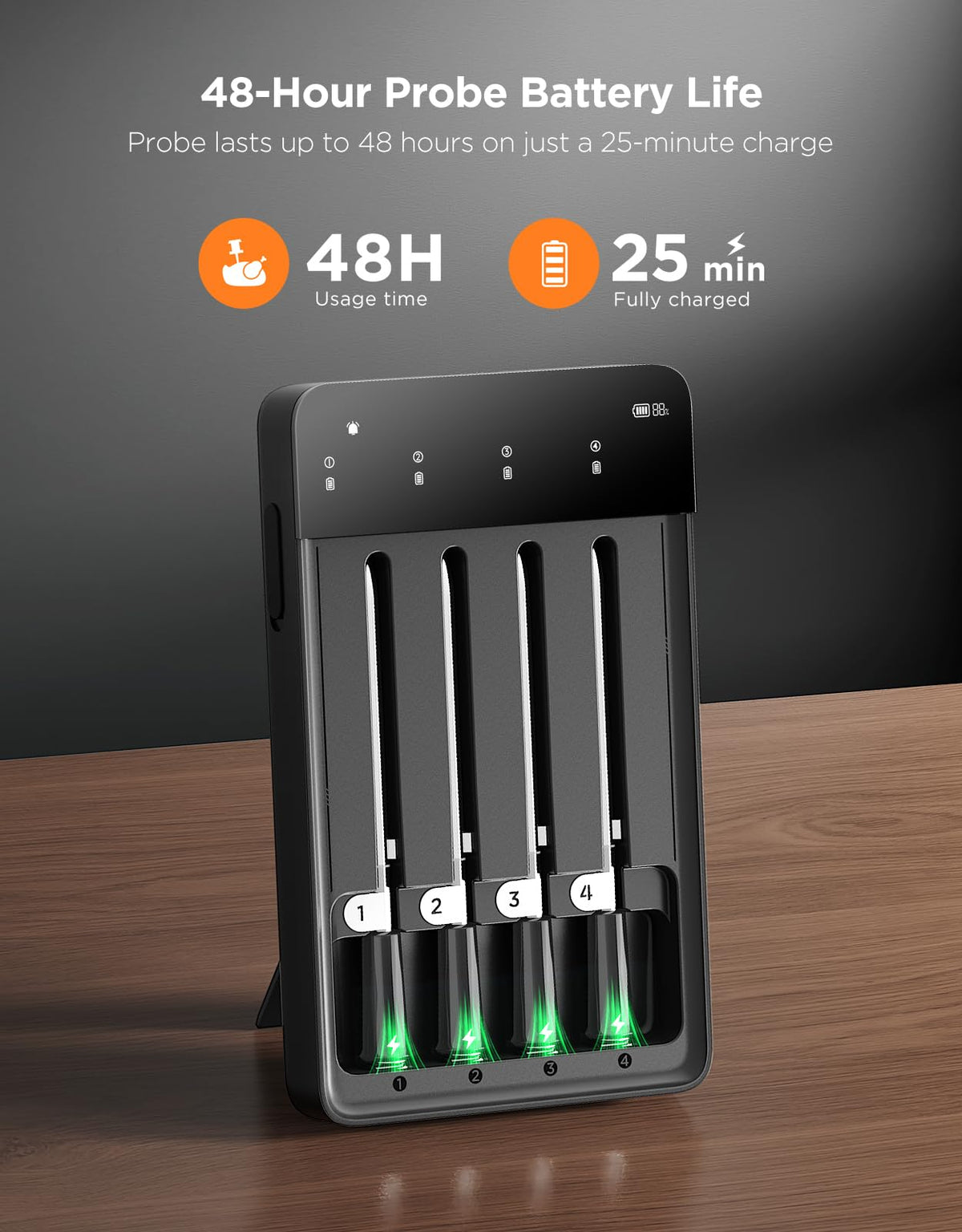 Built-in buzzer alert on GoveeLife thermometer signals when targets are reached