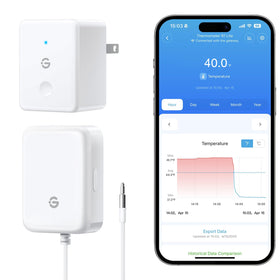 GoveeLife WiFi refrigerator thermometer with alarm for real-time temperature alerts in the kitchen