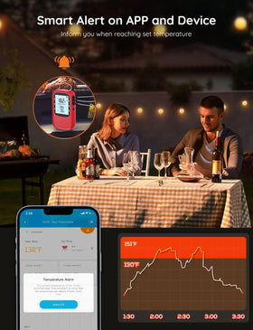 Govee magnet and stand offer flexible placement on grill or counter.