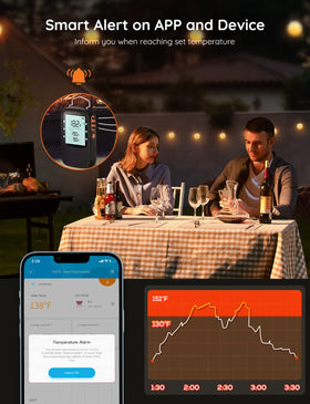 Govee backlit screen enables night-time temperature checking.
