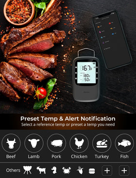 Govee hanging hook position for easy access to probes while you cook.
