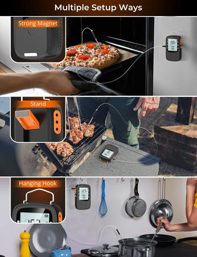Govee waterproof probes withstand high-heat cooking and are easy to clean.