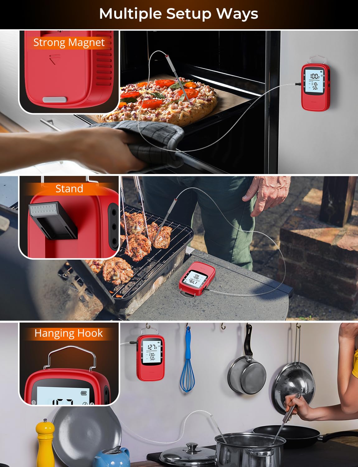 Govee oven and grill use—versatile for indoor and outdoor cooking.