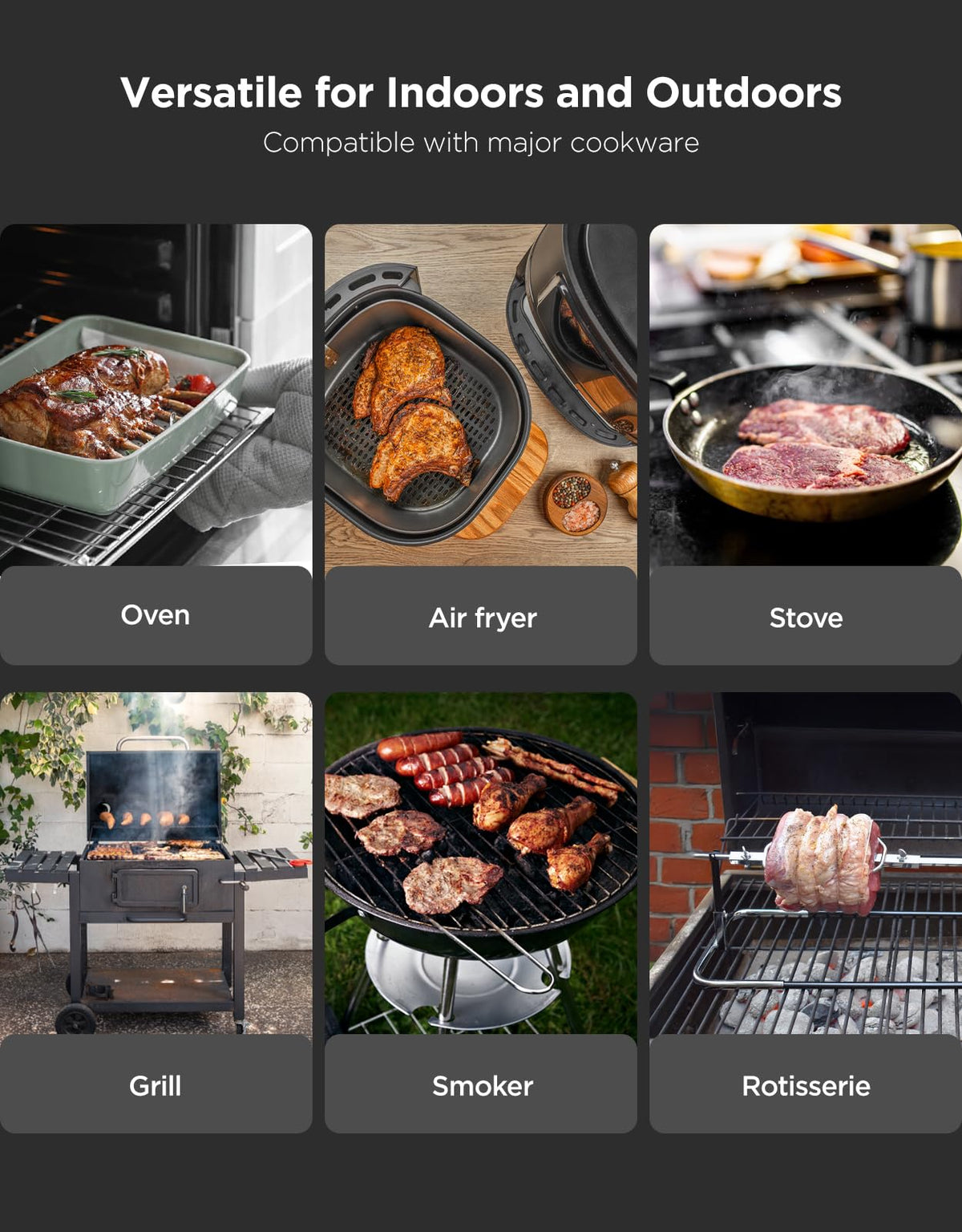 GoveeLife app cooking-control lets you set alerts and monitor temps on your phone.