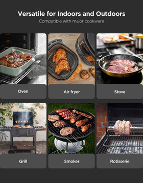 GoveeLife app cooking-control lets you set alerts and monitor temps on your phone.