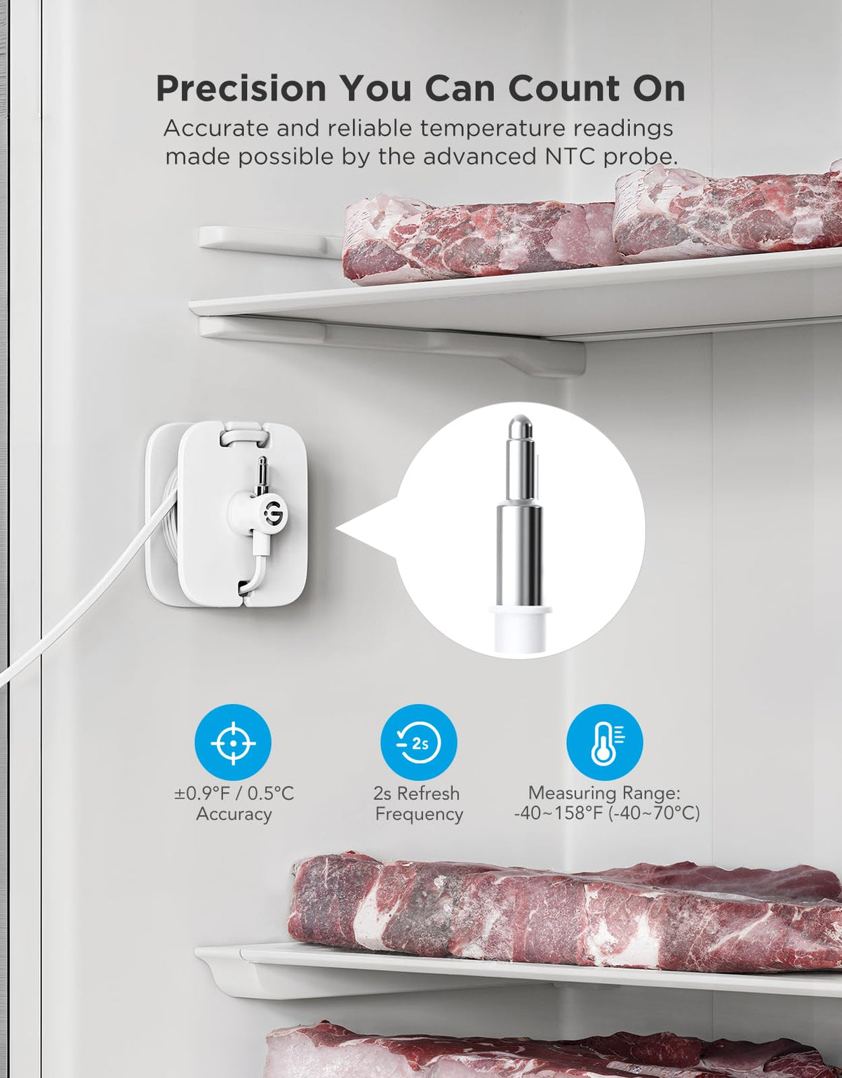 GoveeLife gateway compatibility for 24/7 monitoring via H5151 gateway.