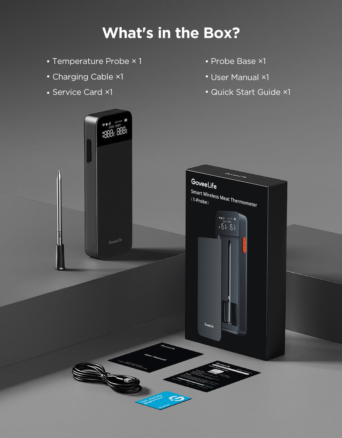 GoveeLife versatile thermometer for oven, grill, and smoker sessions