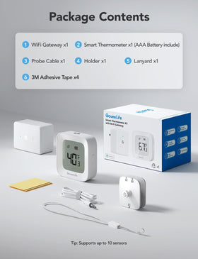 GoveeLife device uses 2.4 GHz wifi for reliable connectivity