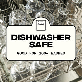Govino dishwasher-safe glass simplifies cleanup after gatherings.