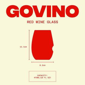 Govino Tritan polymer glass offers lightweight, dishwasher-safe cleanup.