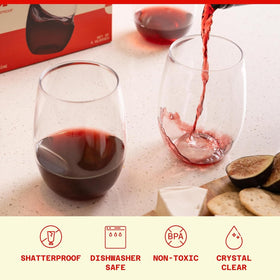 Govino unbreakable wine glass combines durability with elegant clarity.