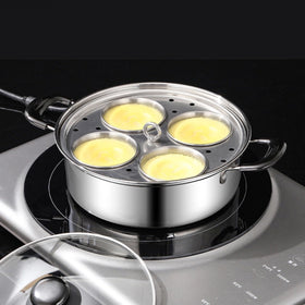 GOVNPJ Ready poached eggs plated using the pan