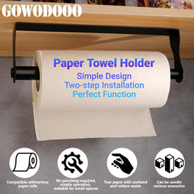 GOWODOOO under-cabinet holder boosts counter space in small kitchens and homes.