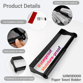 GOWODOOO matte black finish adds modern style to kitchen and bathroom spaces.