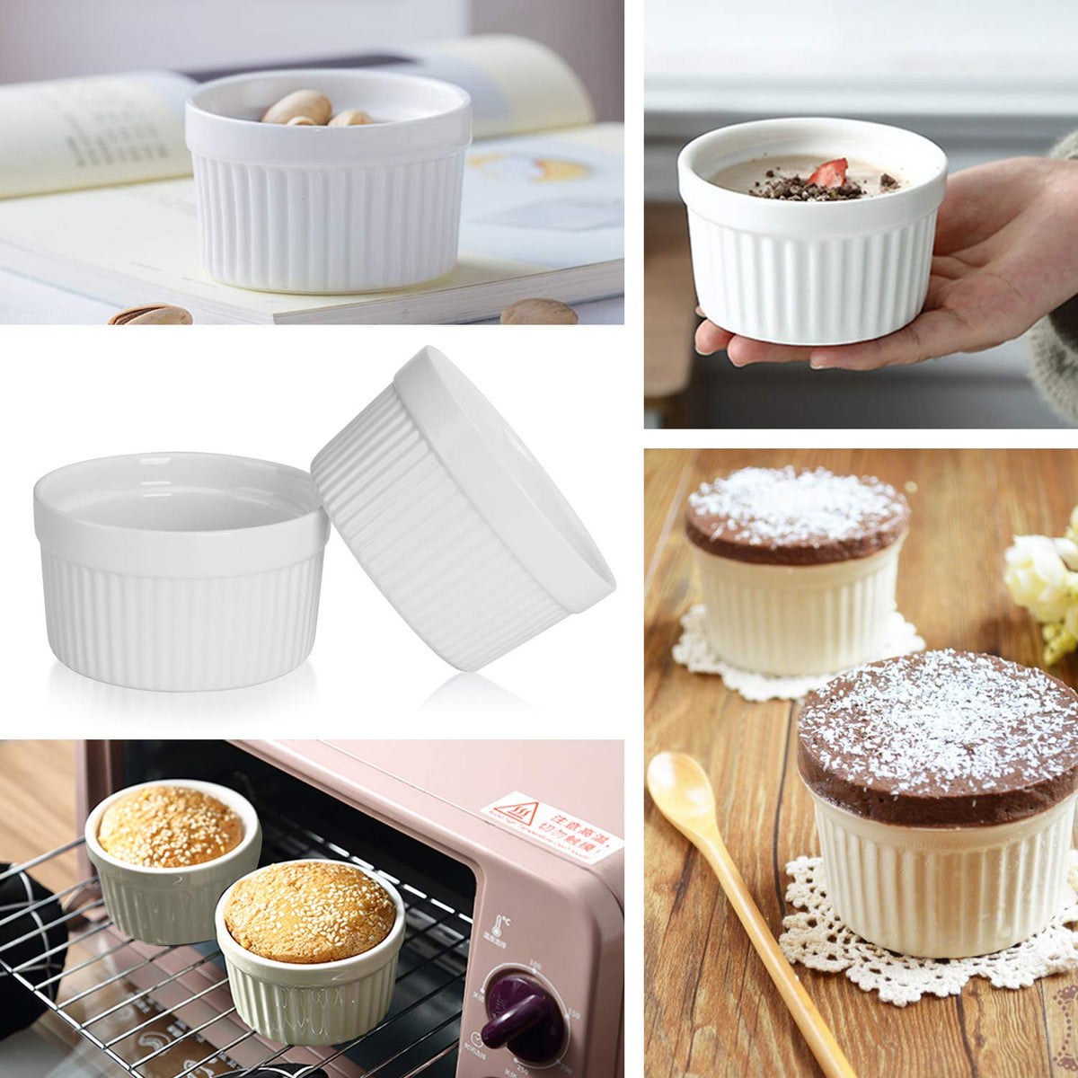 GPYG dishwasher-safe ramekins for easy cleanup from dish to table.