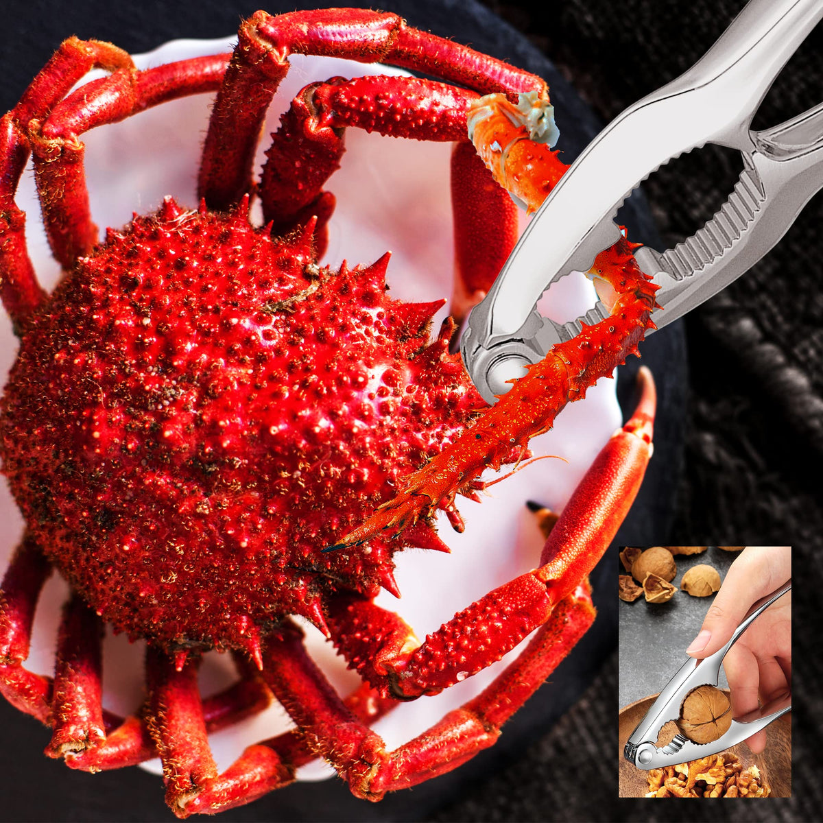 GPYG crab leg forks and picks eight-piece set for precise meat digging.