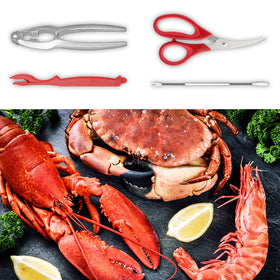 GPYG zinc alloy crab cracker close-up highlighting durable construction.