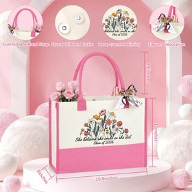 GQDECOR double-sided makeup bag with durable print designed to last.