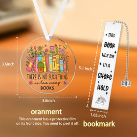 GQDECOR stainless steel bookmark with smooth, durable surface