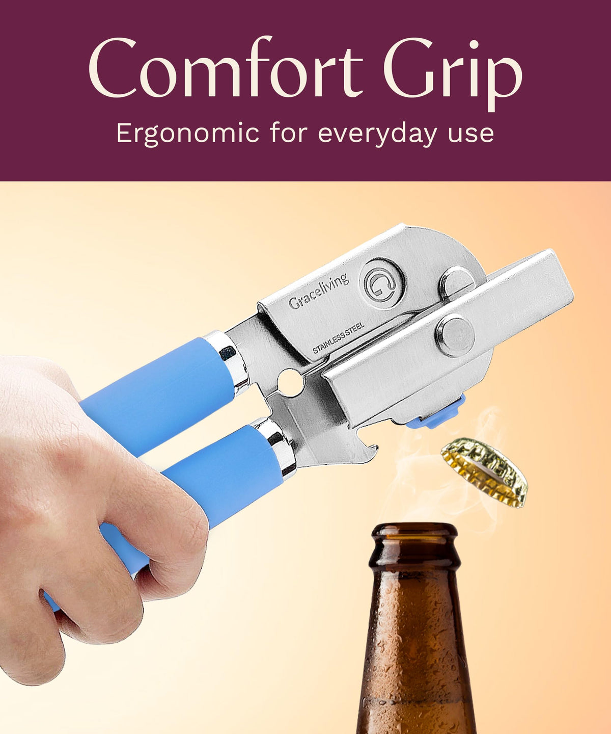 Graceliving easy-clean design for quick rinsing
