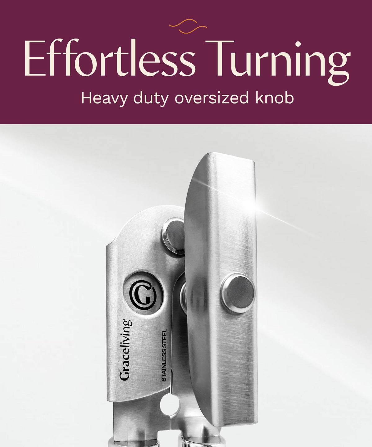 Graceliving inoxcore stainless steel blade for smooth openings