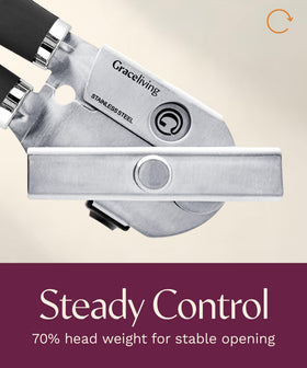 Magnetic lid lifter securely holds lids away from hands for safer, cleaner operation