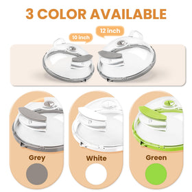 Compact dimensions fit most microwaves and save space