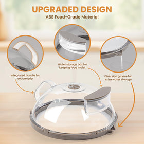 Water storage box helps maintain moisture during reheating