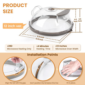 Multi functional lid keeps food warm and fresh