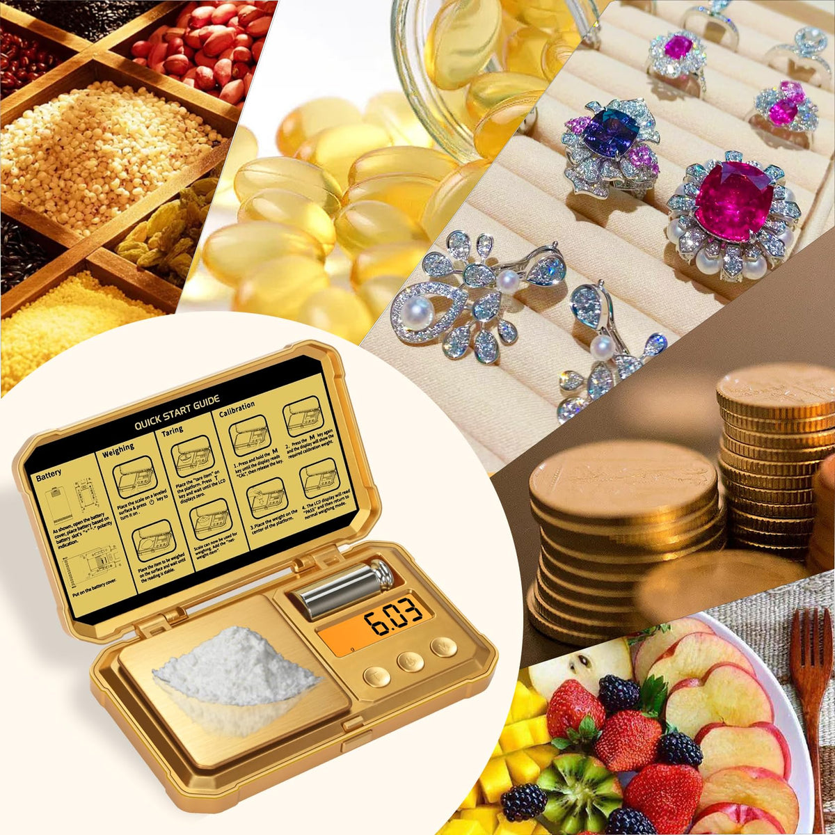GRAM PRES embossed gold casing adds a distinctive, premium look.