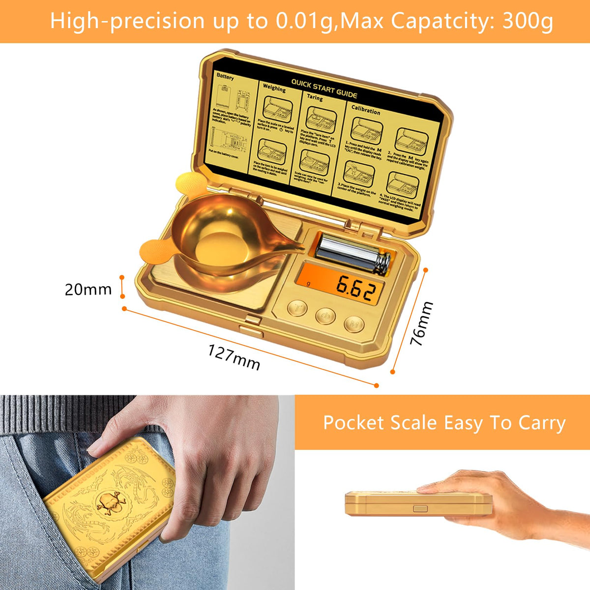 GRAM PRES stainless steel platform supports tiny items with a durable surface.