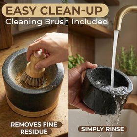 Gramercy Mortar and Pestle Set 1-5 cup bowl ready for small-batch pastes and salsas.