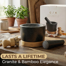 Gramercy Mortar and Pestle Set kitchen-ready for herbs, spices, and paste blends.