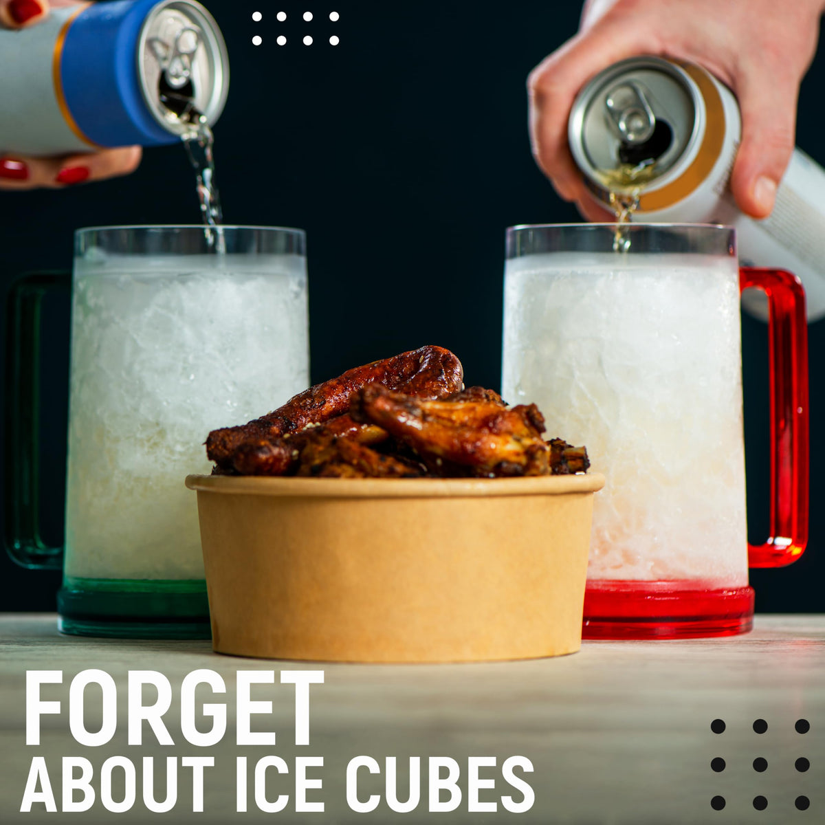 Granatan mugs contain cooling gel to chill beverages without ice
