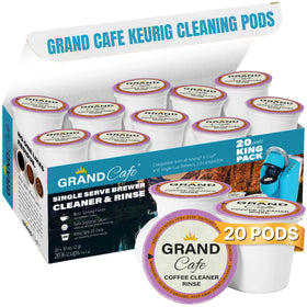 Grand Cafe de la Gare Keurig cleaning pods 20-pack front view for regular maintenance