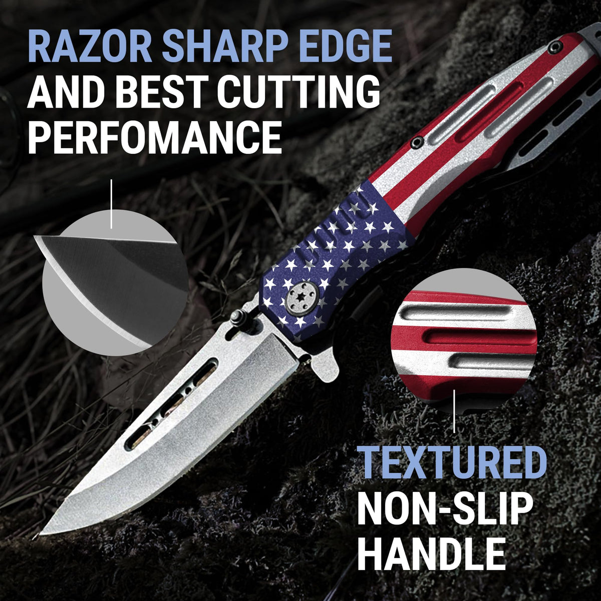 Grand Way 440C stainless steel blade supports durable performance