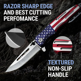 Grand Way 440C stainless steel blade supports durable performance