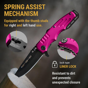 Grand Way 440C stainless blade delivers sharp, durable performance